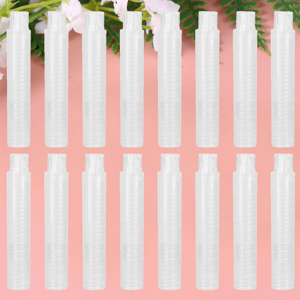 20 Pcs Plastic Chalk Holder Transparent Cover Clip Storage Case for Student Supplies Keep Hands Clean