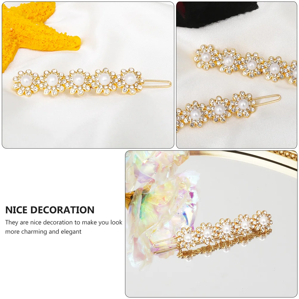 

2pcs Sunflower Clips Fashionable Alloy Female Headdress Elegant Hairpin Accessories Alloy Hair Clips Styling Tool