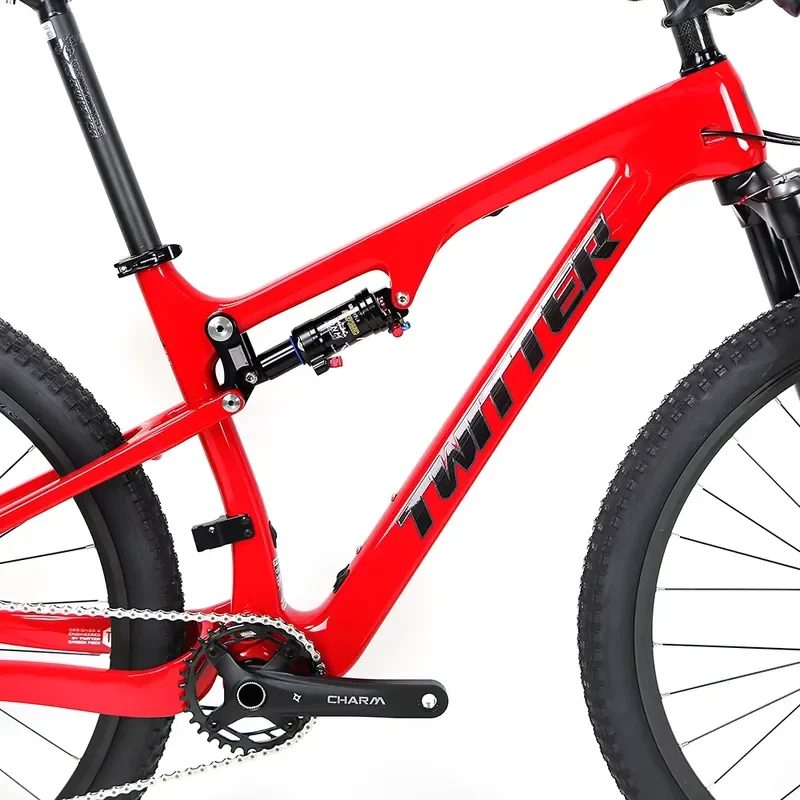 Cheap Carbon Fiber Double Suspension Mountain Bike Deore 12S Men's Downhill Full Suspension Bicycle 29 Inch for Sale