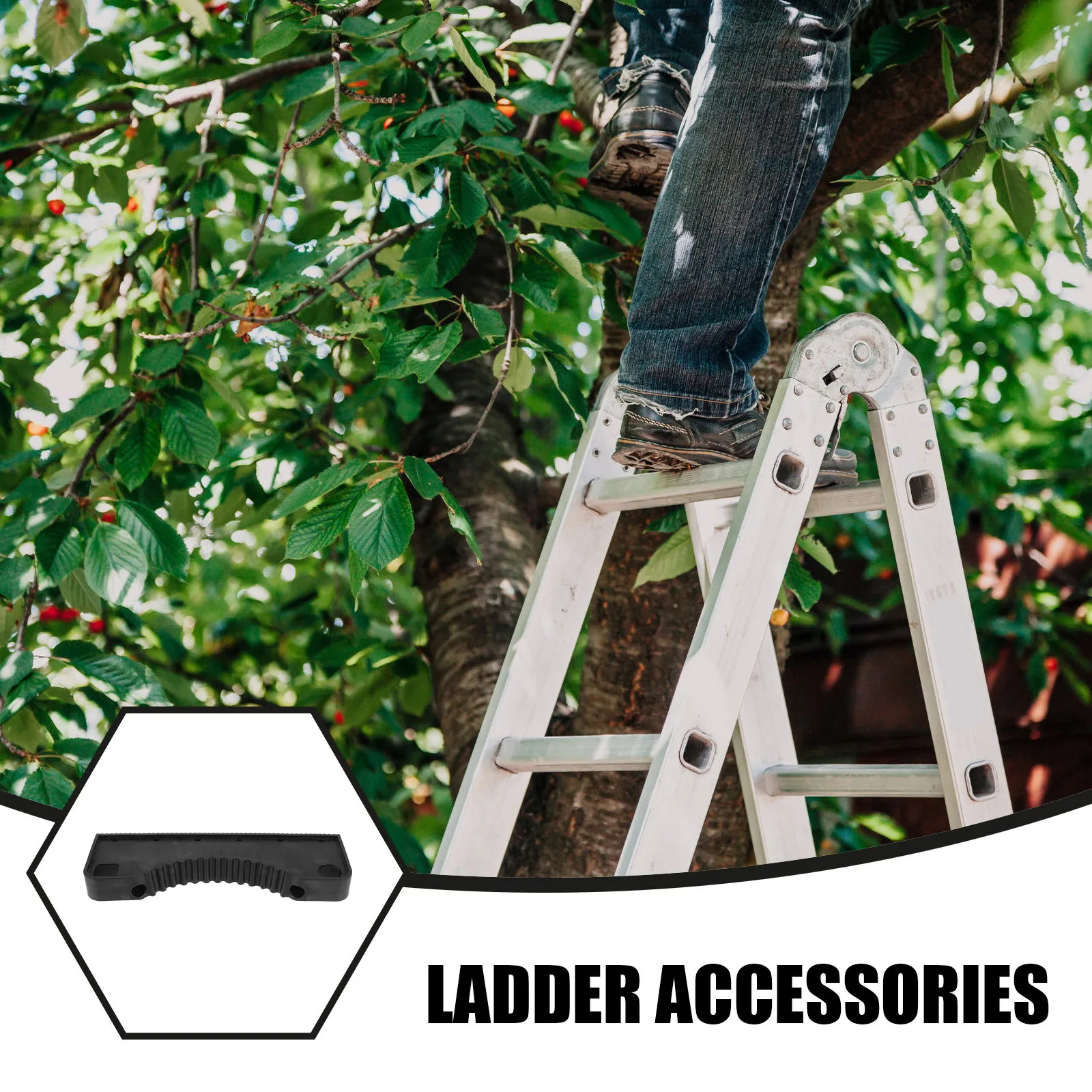 

Aluminium Alloy Telescopic Ladder Pads Anti-Slip Step Covers for Bunk Bed Ladder Rv Attic Dorm Safety Stabilizer Brackets