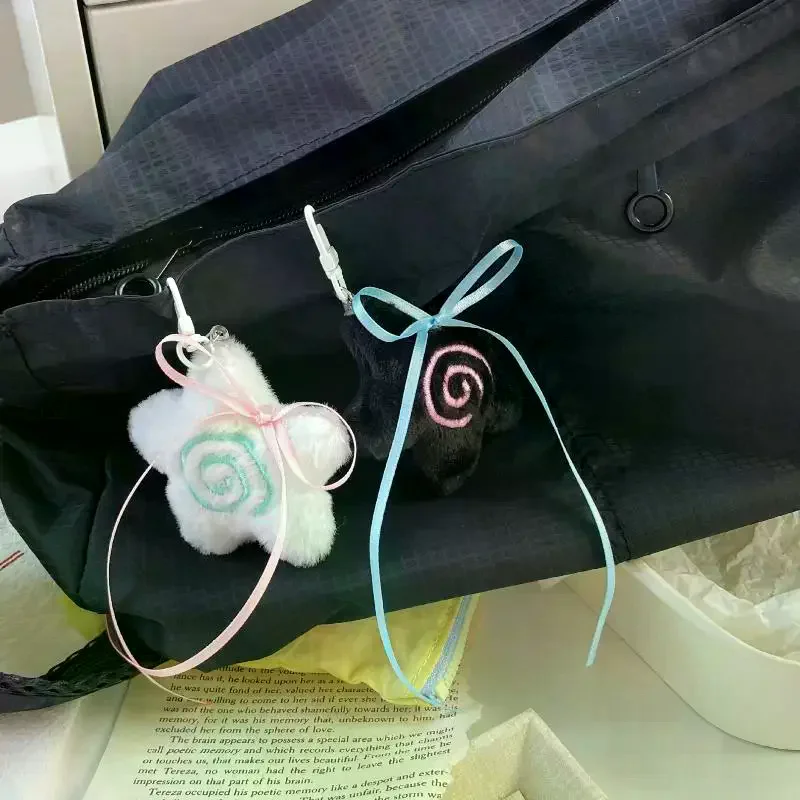 INS風リボンボウスターフィッシュボードぬいぐるみペンダントキーホルダー可愛いバックパック吊り飾り装飾アクセサリーギフト