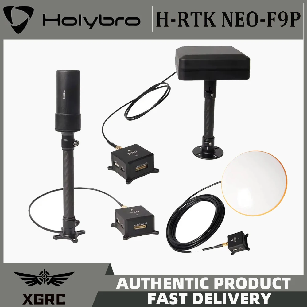 HolyBro H-RTK NEO-F9P with Helical Antenna/ Base Station Antenna/ Vertical Array Patch Antenna