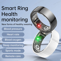 Fashion Ceramic Smart Ring Men Women Fitness Tracker IP68 Waterproof Blood Pressure Oxygen Measurement Smart Finger Ring 2025