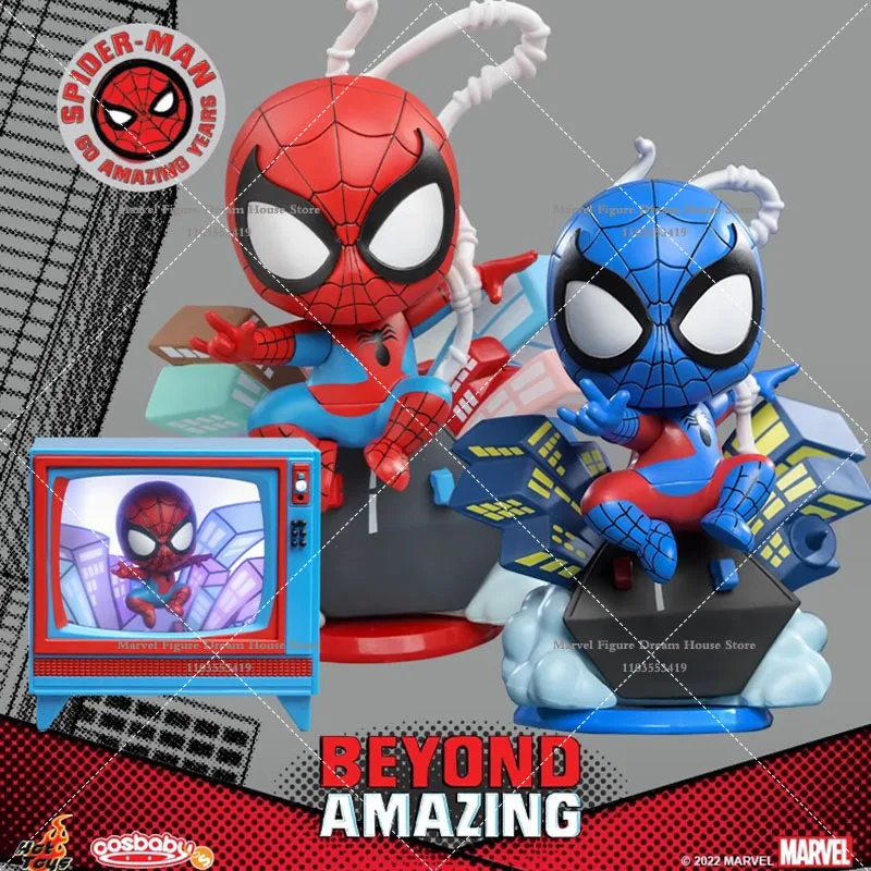 In Stock Hot Toys COSBABY(S) Mini Collectible Version Marvel Spider Man Beyond Amazing 7.5-13cm Action Figure Doll