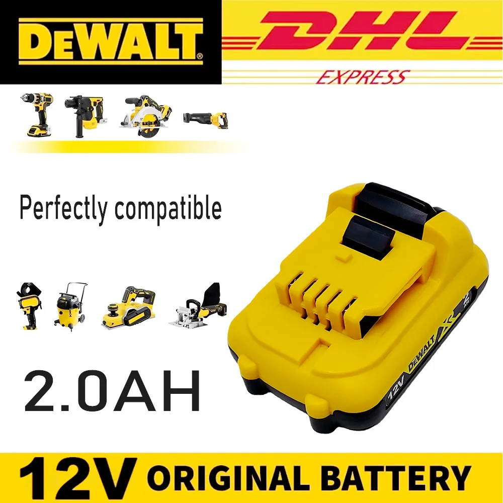 

Cordless/Rechargeable for Dewalt DCB120 Li-ion Batteries 12V 2.0/3.0Ah Battery DCB124 DW089LG DCD701F2 Power Tools/Laser Level