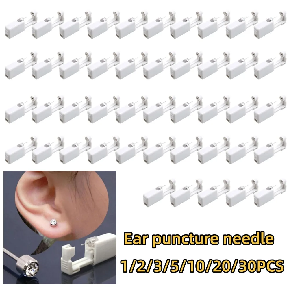Disposable Sterile Ear Piercing Unit Cartilage Tragus Helix Self Piercing Gun NO PAIN Piercer Tool Kit Machine With Earrings