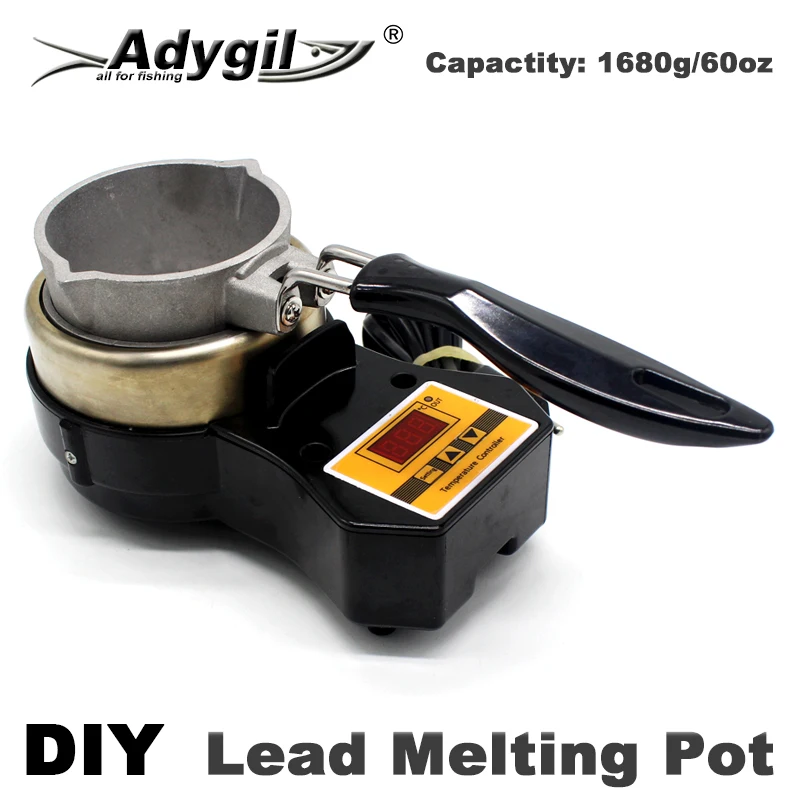Adygil Olla de fusión plomo pesca - Jig head molde plantilla - imagen 4