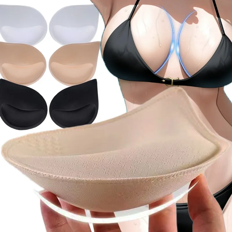 

Sexy 3D Sponge Bra Pads Women Thicken Breast Insert Push Up Bra Enhancer Swimsuit Girls Removeable Bikini Chest Pad Accessories