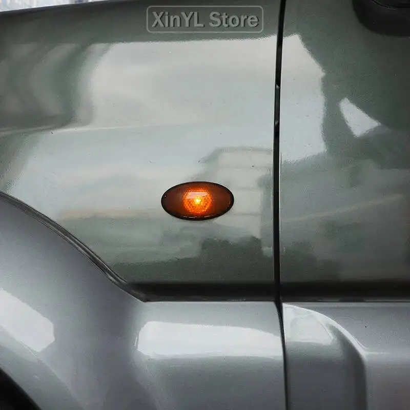 

Car Fender Turn Light Lamp Decoration Cover Stickers For Suzuki Jimny 2007-2017 Car Exterior Accessories,Smocked Black