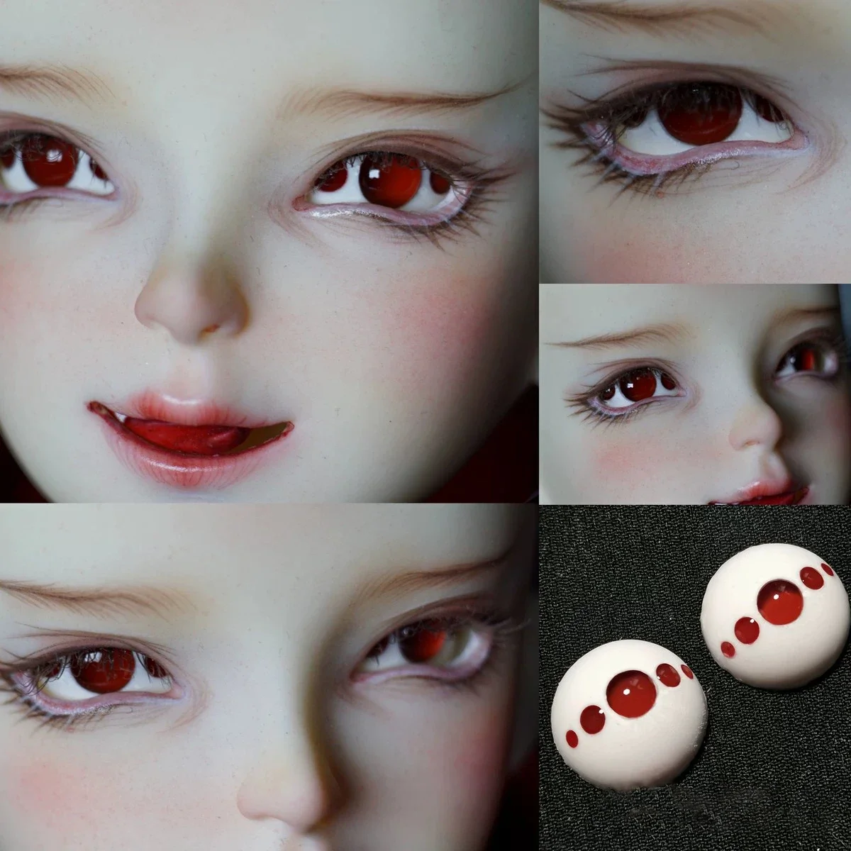 Puppe Augen Harz Doppel Pupille Augen 14mm DIY Handgemachte Puppe Zubehör Augapfel Für 1/4 1/6 1/3 BJD SD Puppe augen Für Mädchen – Detail 1