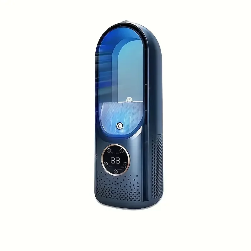 مبرد ومرطب هواء تبخيري محمول بـ 6 سرعات، مروحة USB صغيرة تعمل بالتيار المتردد للمكتب وغرفة النوم والتخييم والسفر - هادئة وتوفير الطاقة