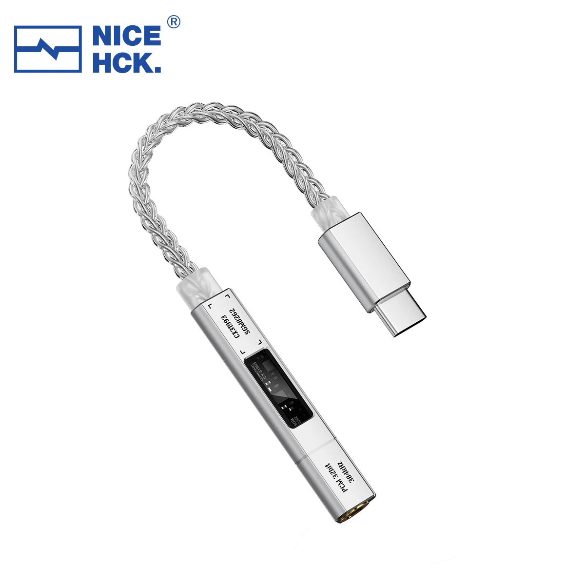 NICEHCK NK1 Ultra Portable DAC AMP Cable HiFi Audio CX31993 SGM8262 Type-C to 3.5 8-Strand Silver-Plated OCC For Phones Gaming