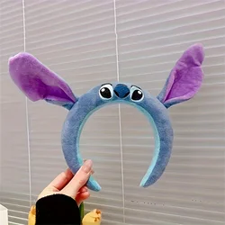 1pcs Lovely Stitch Plush Head Band Cartoon Anime Stitch Head Hoop Suitable For Women Wear Party headwear