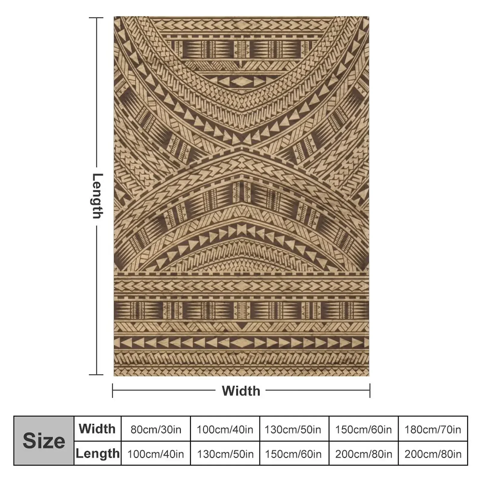 Samoan Tapa Cloth Pattern Throw Blanket heavy to sleep Shaggy Comforter Bed Fashionable Blankets