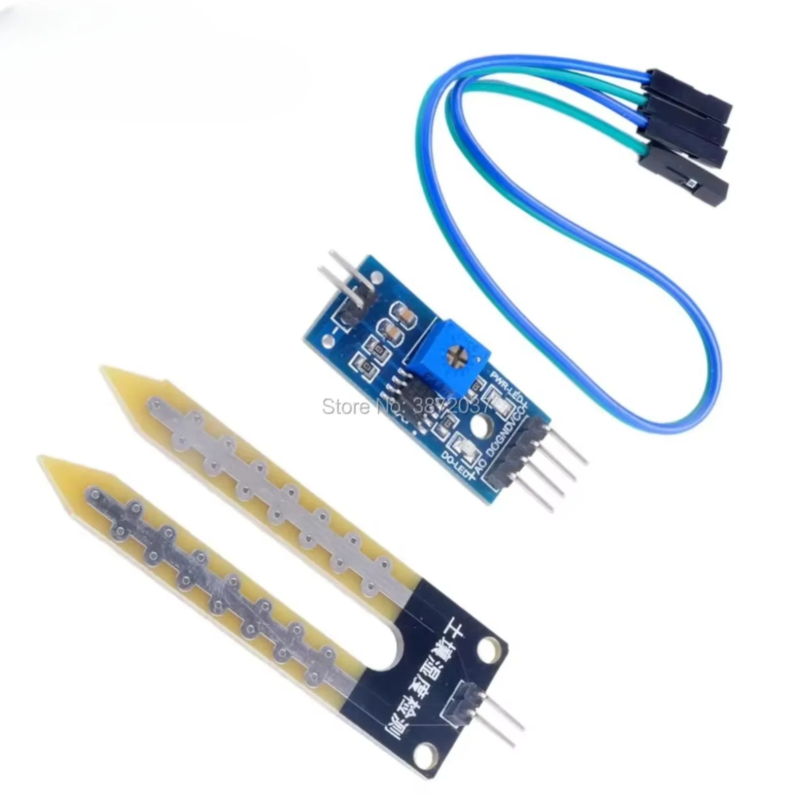 10 ピース/ロット土壌水分湿度計検出モジュール湿度センサー Arduino 開発ボード DIY ロボットスマートカー