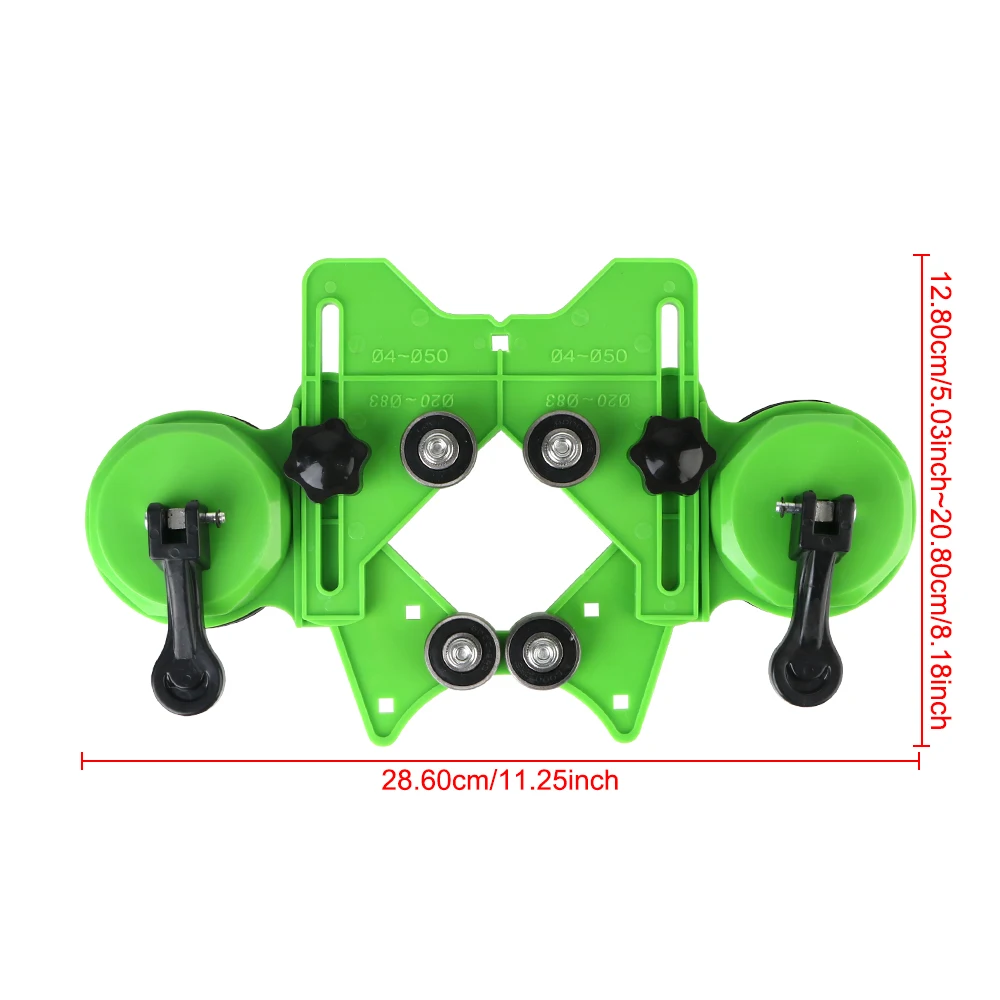 Lokalizator otwierania płytek szklanych 4-83mm podwójna przyssawka dziurkacz prowadnica wiertła wiertła pozycjonowanie otworów prowadnica lokalizator otworów