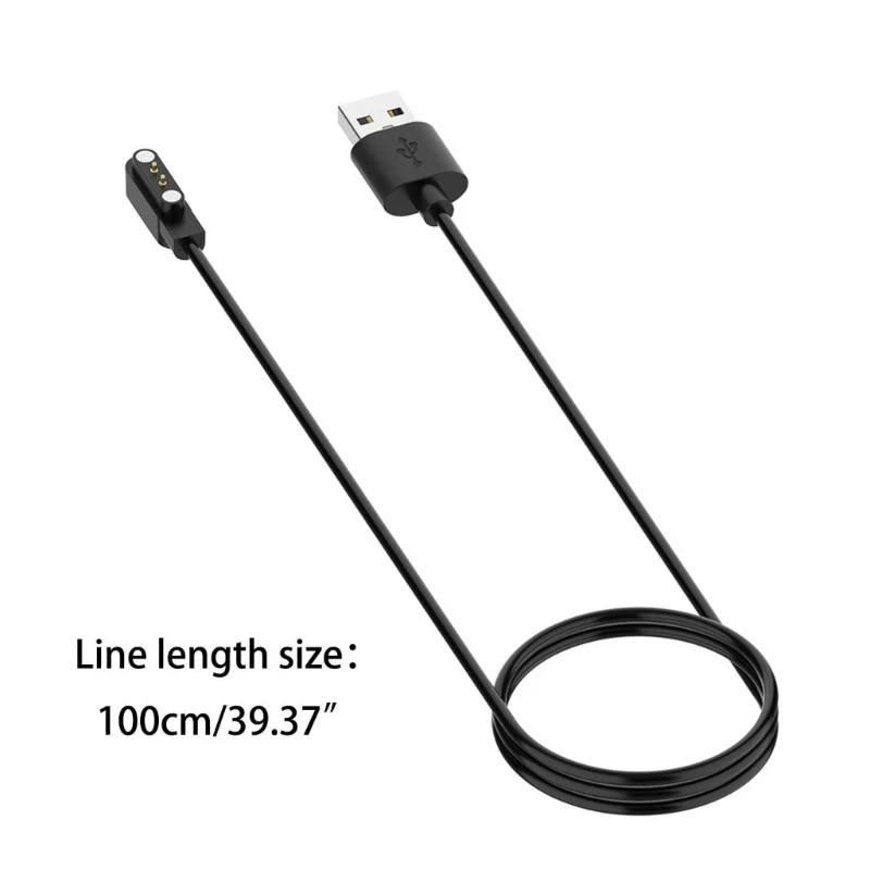 100cm USB Charger for Xiaomi Haylou Solar LS05 Fast Charging Cable Cradle Dock Power Adapter Smart Watch Accessories