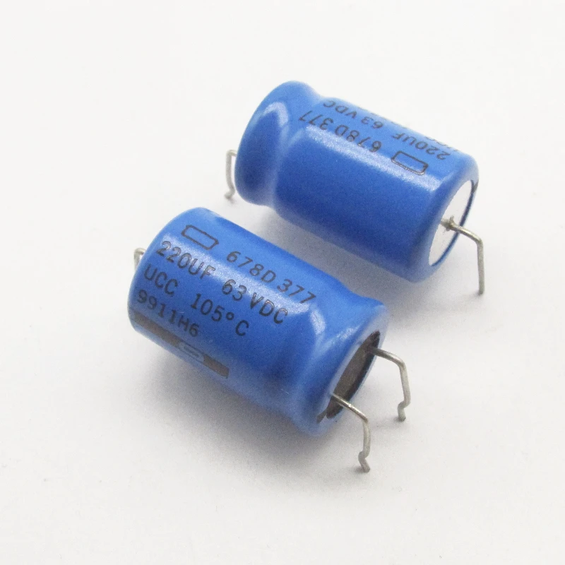 

4PCS/678D227M063EK3D 678D 63V220UF 105C Tripod Aluminum Electrolytic Capacitor 16x25