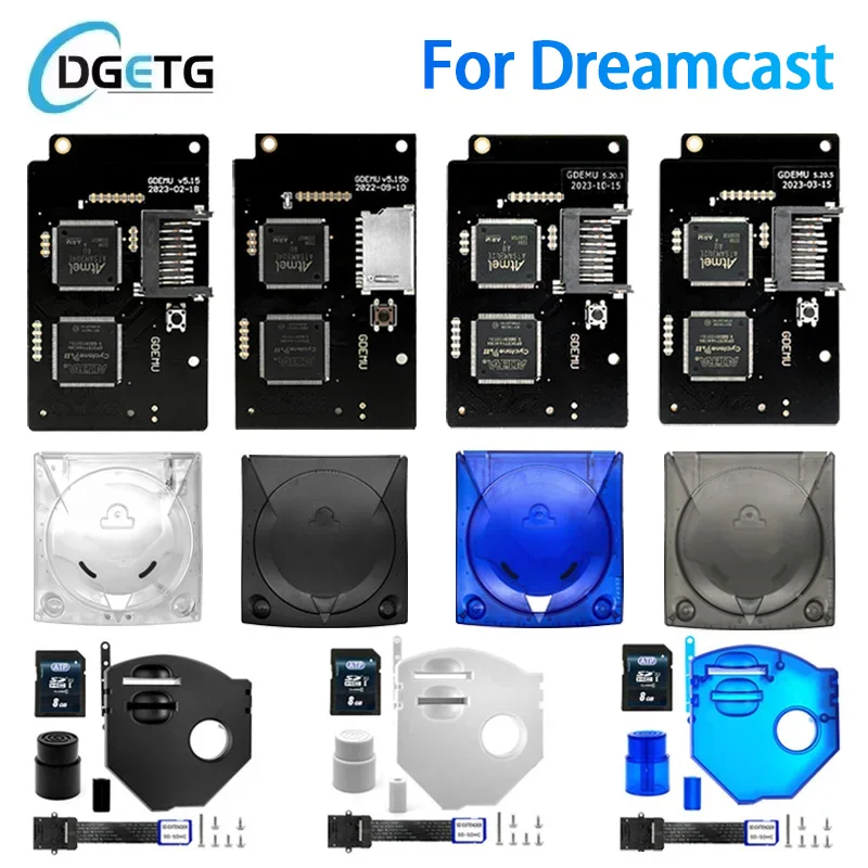 

GDEMU 5 20 5 Set For SEGA Dreamcast Optical Drive Emulation Board and Remote Card Installation Kit DC Console GDU DC VA1 Shell