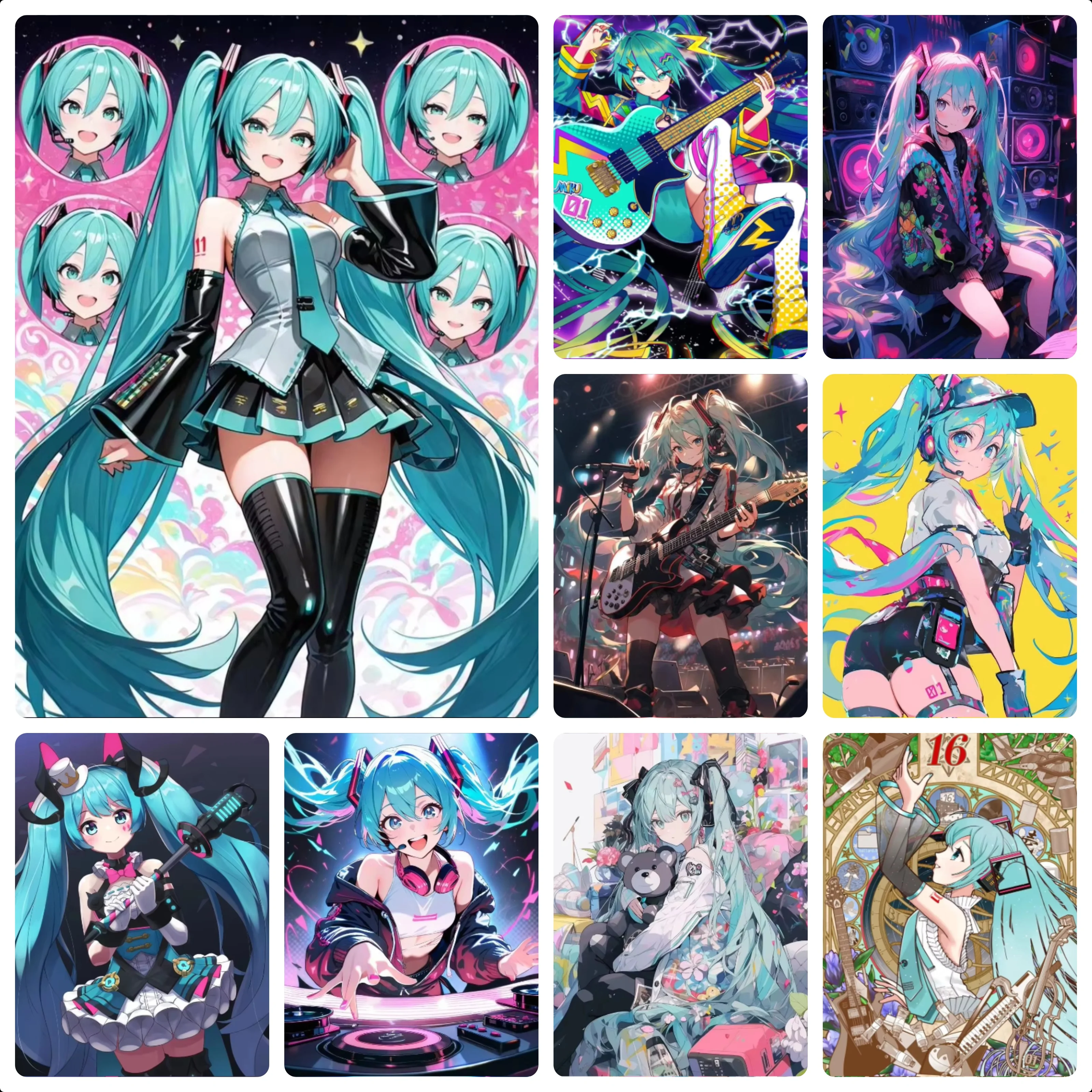 Hatsune Miku, japanische Idol-Sängerin, Puzzle mit 500/1000/1200/2000 Teilen, für Spielzimmer, Schlafzimmer, zur Dekoration von Wohnräumen, als Geburtstagsgeschenk oder für eine Geburtstagsfeier.