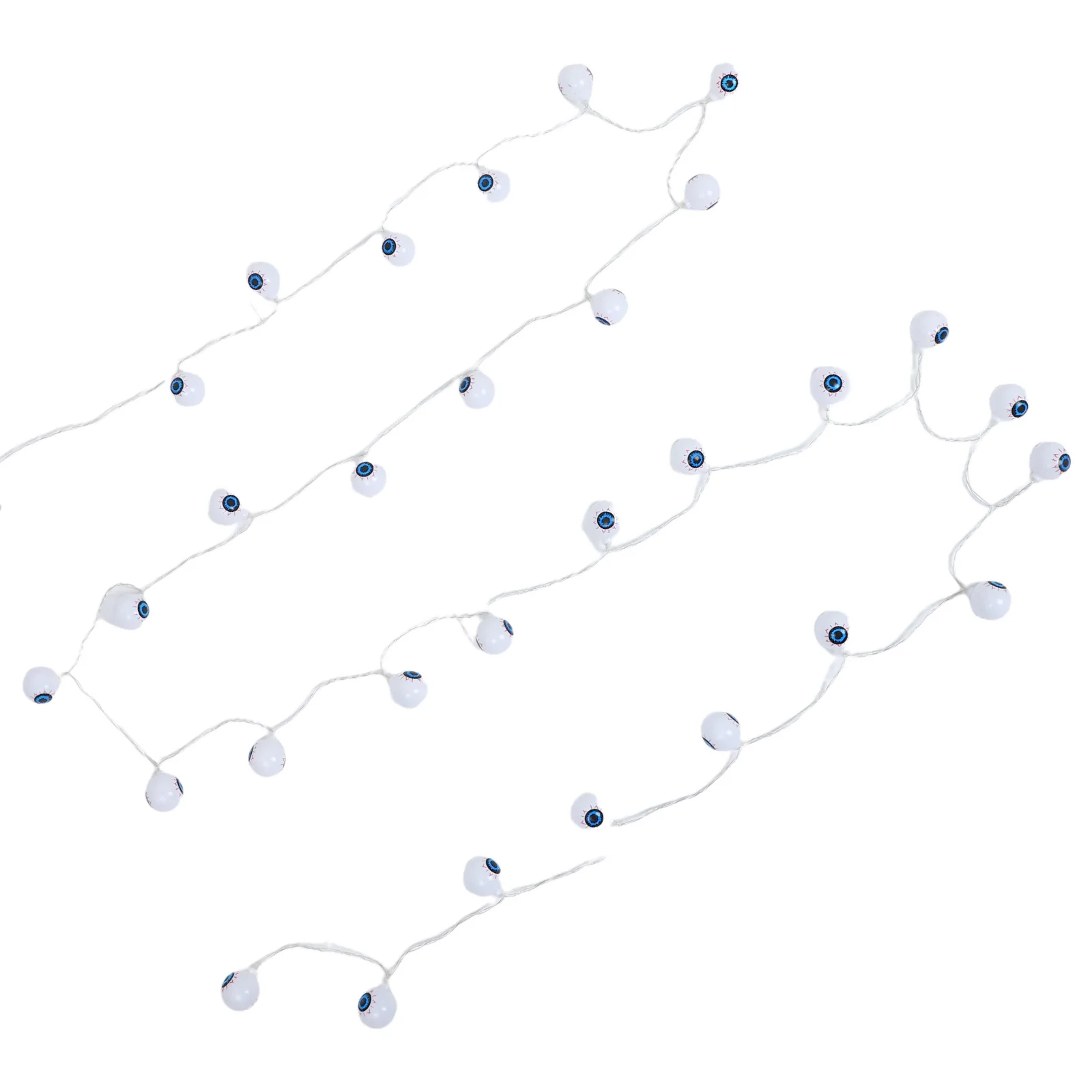 Luci a stringa per bulbo oculare a LED di Halloween 6,5 m Lanterne per tende da esterno per feste spettrali impermeabili Corda per finestra per la decorazione