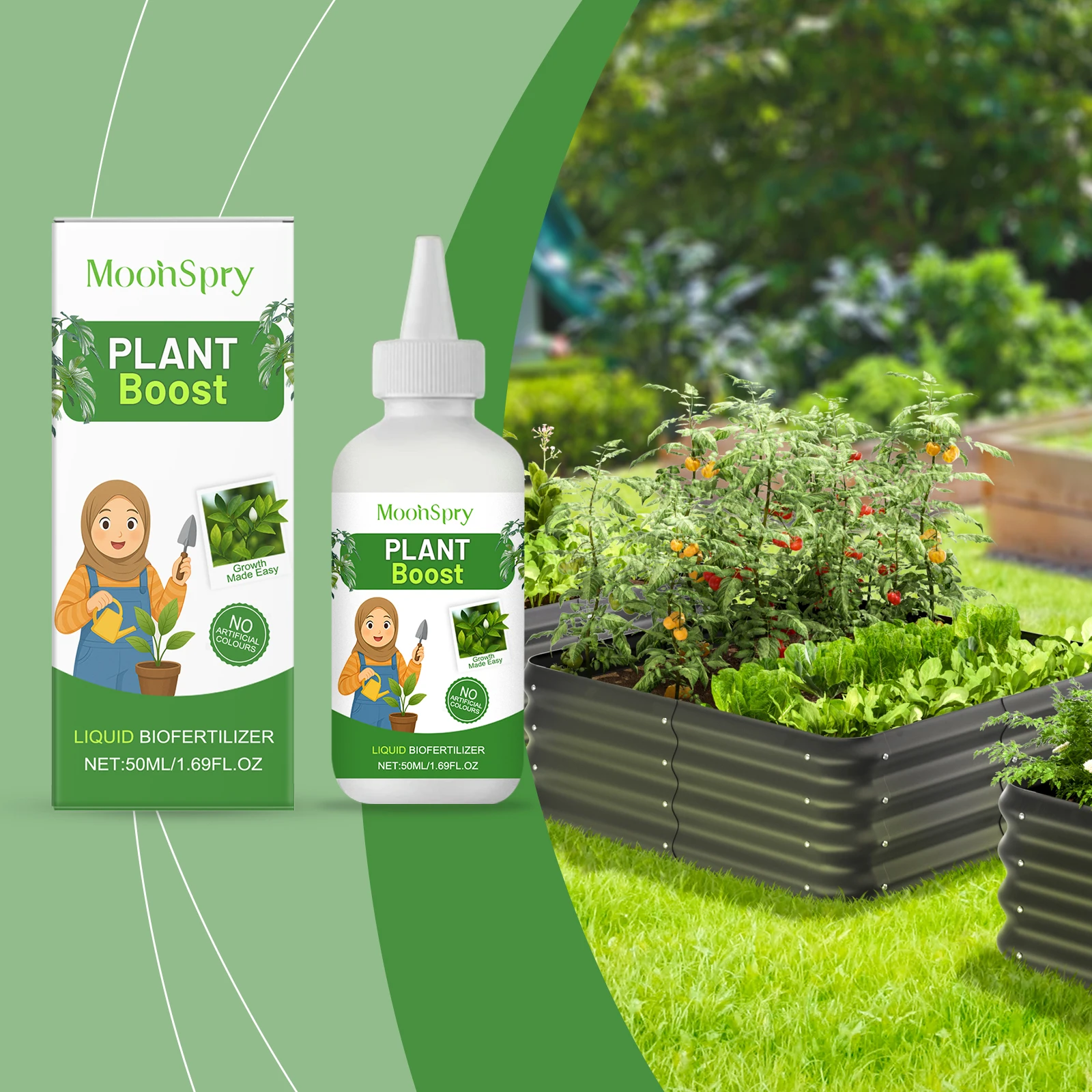 

Plant Nutrient Solution - All-Purpose Liquid Biofertilizer for Plants & Flowers - 50ml Universal Garden Care