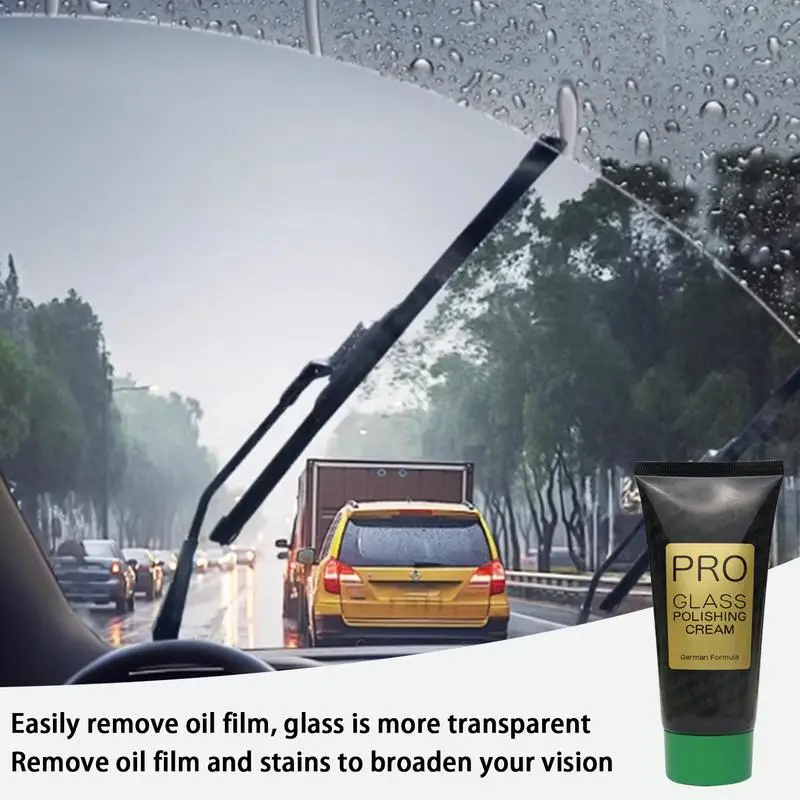 

230g Glass Oil Film Cleaner Automotive Stain Remover Car Detailing Polishing Cream Long-Lasting Automotive Glass Coating Cream