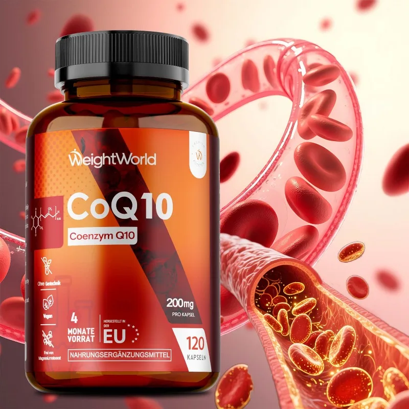 Coenzyme Q10 Capsules - High Absorption Daily Nutrient, Provide Energy, Support Heart and Cardiovascular Health, Metabolism