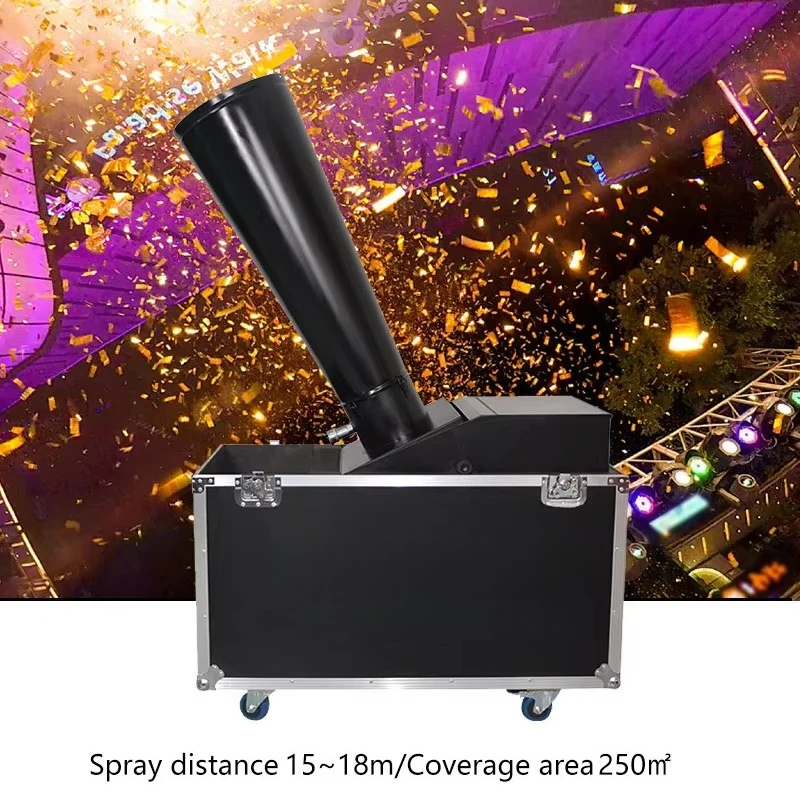 3000W DMX Control  Confetti Machine CO2 Paper Blow Confetti Cannon Shooter for Wedding Party DJ Event Stage