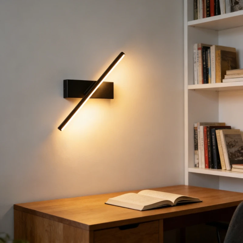 

330 ° Поворотный светодиодный настенный светильник, регулируемый прикроватный светильник для дома, простой современный алюминиевый светильник для спальни