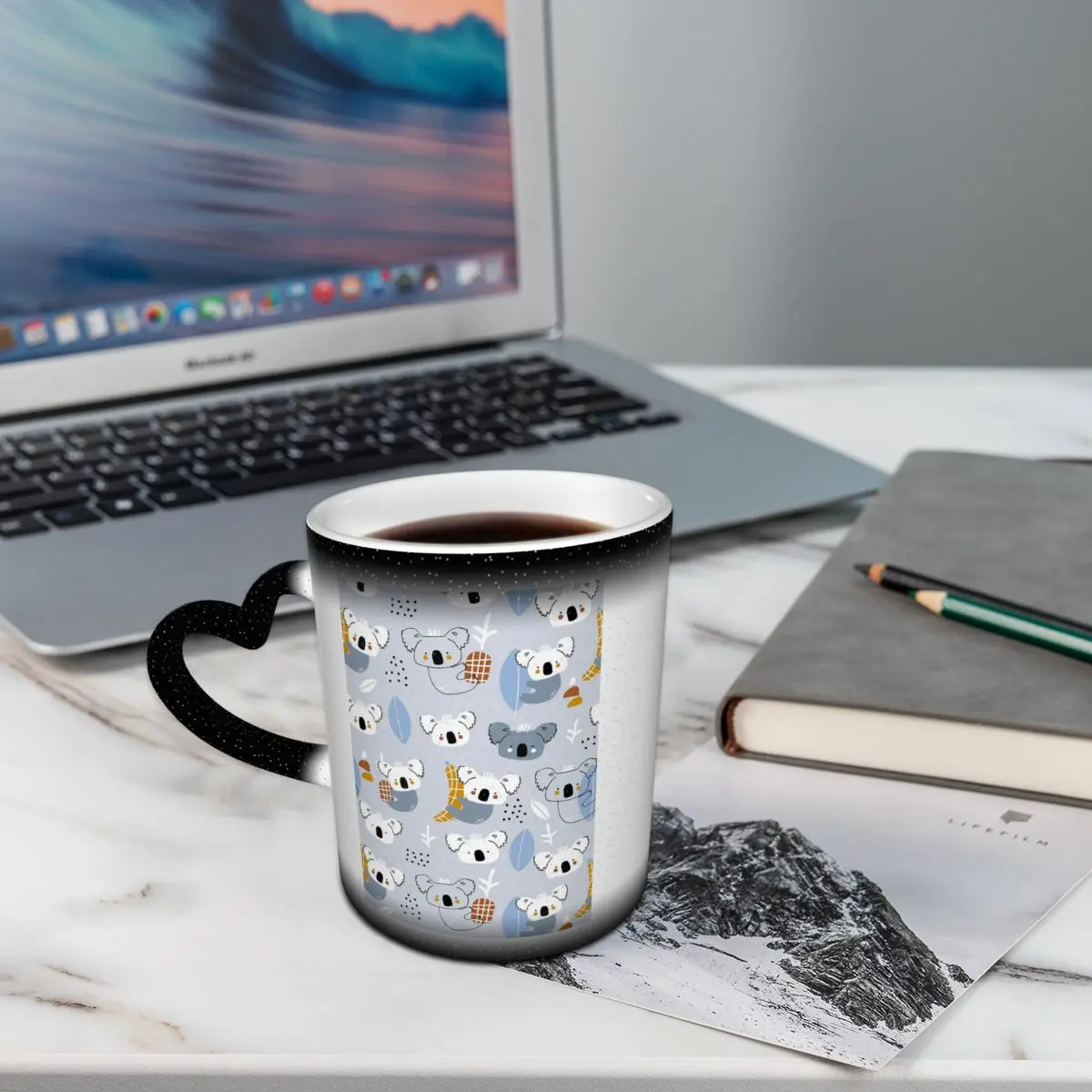 Cute Cartoon Koala Animal Print Mug Funny Ceramic Coffee Cups Tea Mugs Milk Cup Drinkware Gifts for Friends