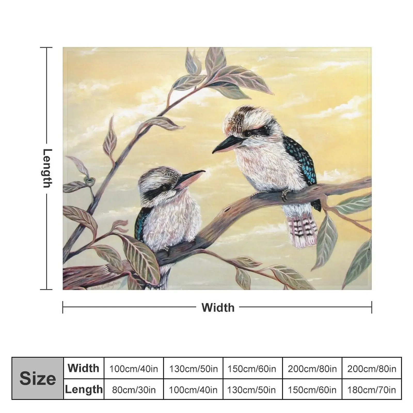 Kookaburra Magic Throw Blanket For Sofa Thin wednesday Bed linens Decorative Sofas Blankets