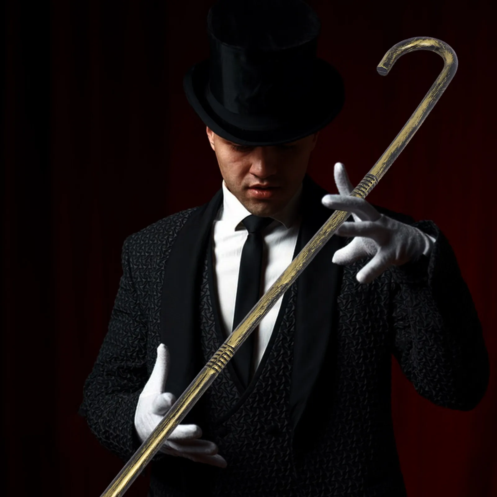 Bastone da ballo creativo stile mago per feste di Halloween, jazz, danza del ventre, accessorio per costumi per bambini e adulti, accessorio per performance sul palco