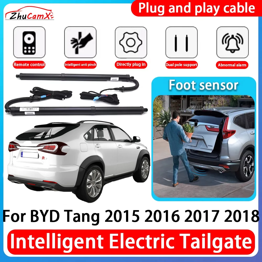 

ZhuCamX Car Power Trunk Electric Suction Tailgate Intelligent Tail Gate Lift Strut For BYD Tang 2015 2016 2017 2018