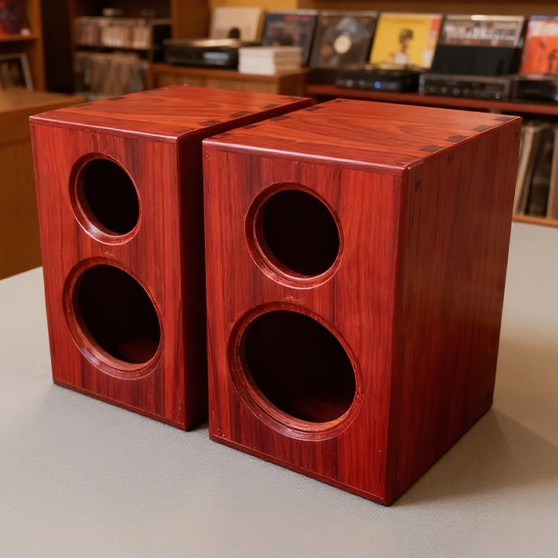 5/6.5 Inch Speaker Empty Box Bookshelf Speaker Shell DIY Wood and Wooden Handmade Box Speaker Home Theater Box Passive Sound Box