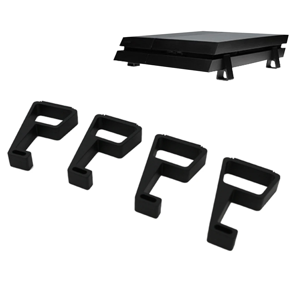 4Pcs 냉각 발 브래킷 미끄럼 방지 냉각 다리 지지대 홀더 발 플랫 마운트 액세서리 플레이스테이션4 슬림 프로 콘솔용