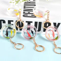 live keychain with fish