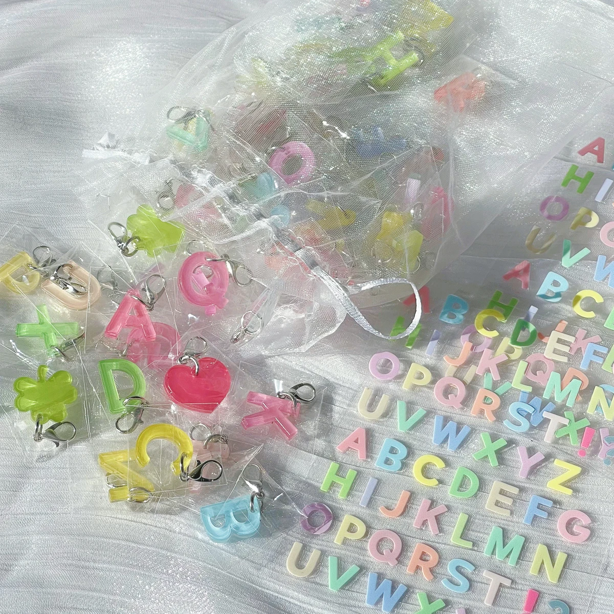 Personalize Your Acrylic Keychain Keyring And Phone Charm With Alphabet Transfer Stickers A Fun DIY Journal Decor Project