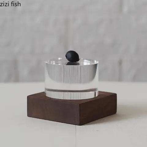 Creative Bubble Glass Dim Sum Plate Dessert Plate Transparent Sushi Plate Restaurant Molecular Cuisine Specialty Tableware