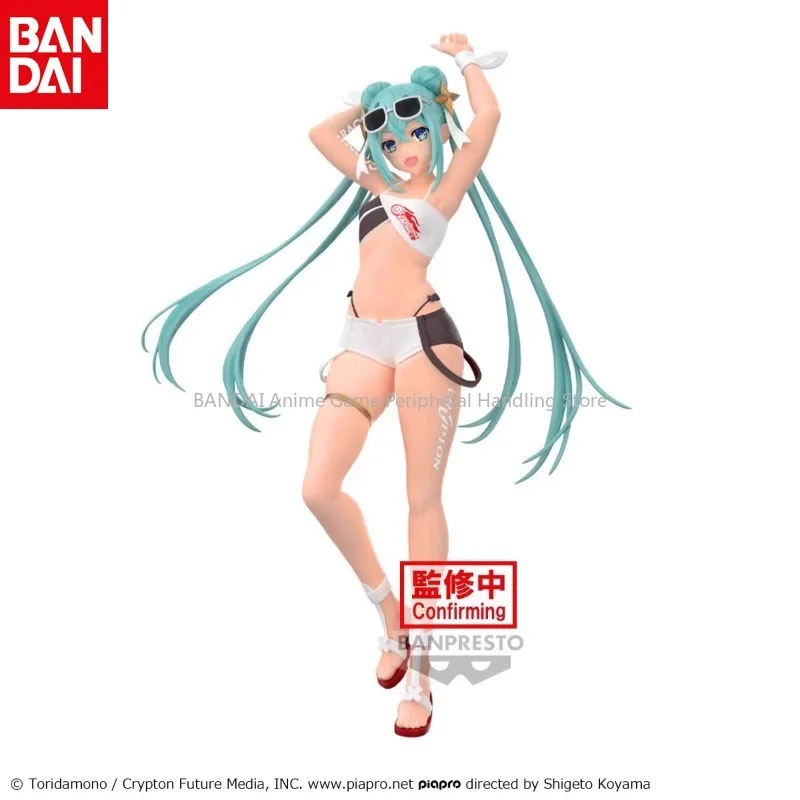 bandai-original-spot-hatsune-miku-gt-racing-miku-2023-tropical-edition-anime-action-doll-hand-model-holiday-gift