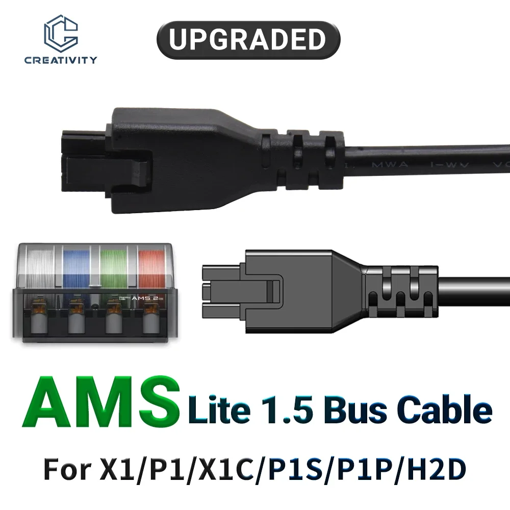 

6-контактный шинный кабель для Bambu lab AMS/AMS 2 Pro/AMS HT 1,5 м с магнитным кольцом для 3D-принтера Bambu lab X1/P1/H2D серии