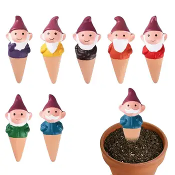 7pcs Dwarfs Plant Watering Stakes Indoor Outdoor Water Spikes Plant Ceramic Automatic Drip Irrigation Home Garden Supplies 7pcs Dwarfs Plant Watering Stakes Indoor Outdoor Water Spikes Plant Ceramic Automatic Drip Irrigation Home Garden Supplies