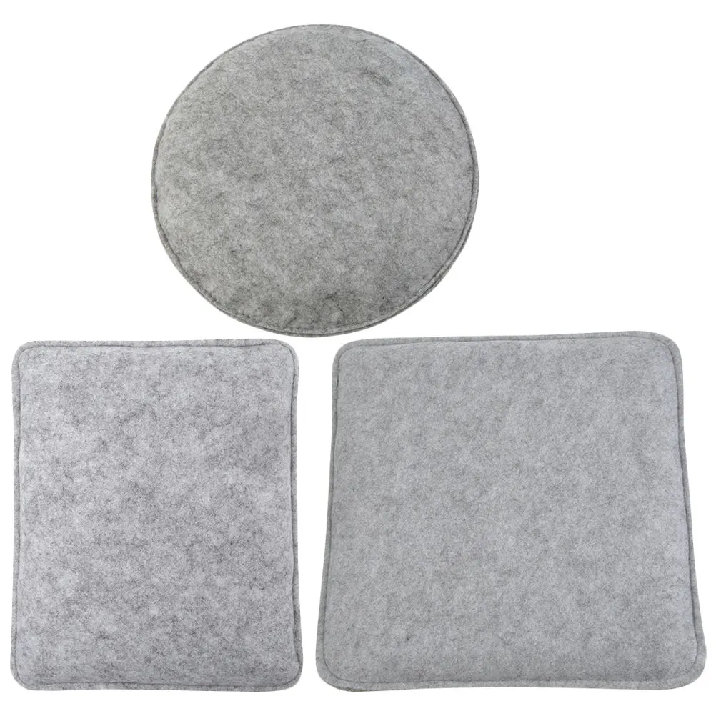 

3pcs Felt Pad Cushion For Sofa Mat Base Multifunction Round Comfortable Home Use Needle Felting Pad Diy Craft Mat Household
