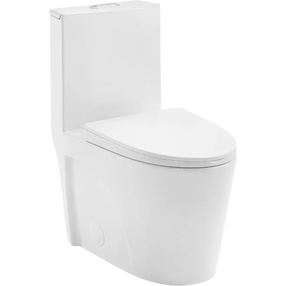 SM-1T254 St. Tropez Einteilige Toilette Dual Tornado Flush 0,8/1,28 GPF mit Soft-Closing-Sitz, Komforthöhe