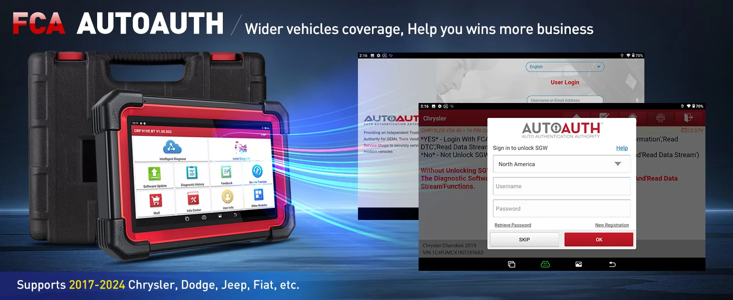 LAUNCH X431 CRP919E BT OBD2 Scanner CAN FD DOIP 32 Reset-Funktionen Vollsystem-ECU-Codierung Bidirektionale Diagnose-Scan-Tools für Autos – Detail 8