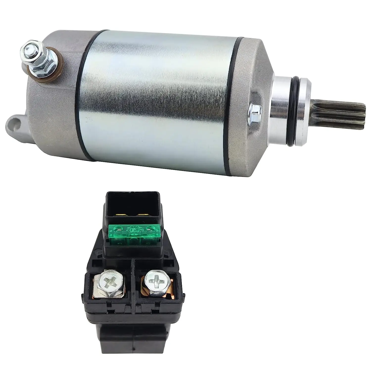 Starter Motor And Relay For Kawasaki KFX400 KSF400 For Suzuki Quadsport LT-Z400Z For Arctic Cat 400 DVX 31100-29F00 3445-033