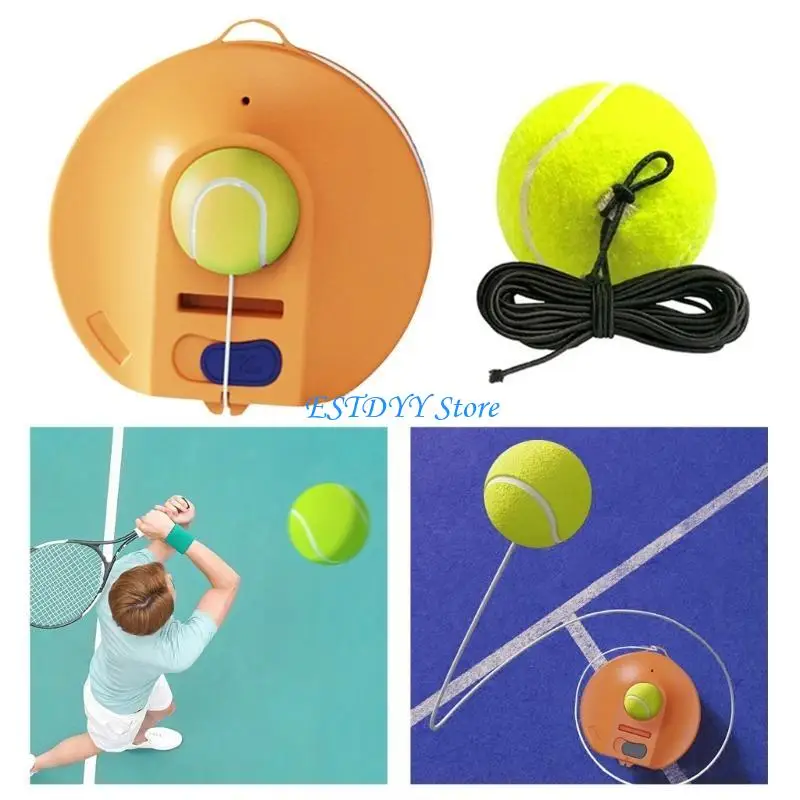 G6DE Single Tennis Pracitce Equipment Training Tool Tennis Trainer with String Ball