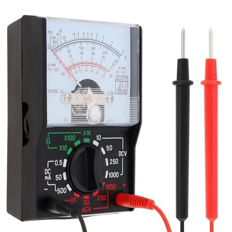 [A92P!】 Multimeter Voltage Tester Meter AC/DC Volt 1000V Voltmeter Amp Ohm With Test Leads