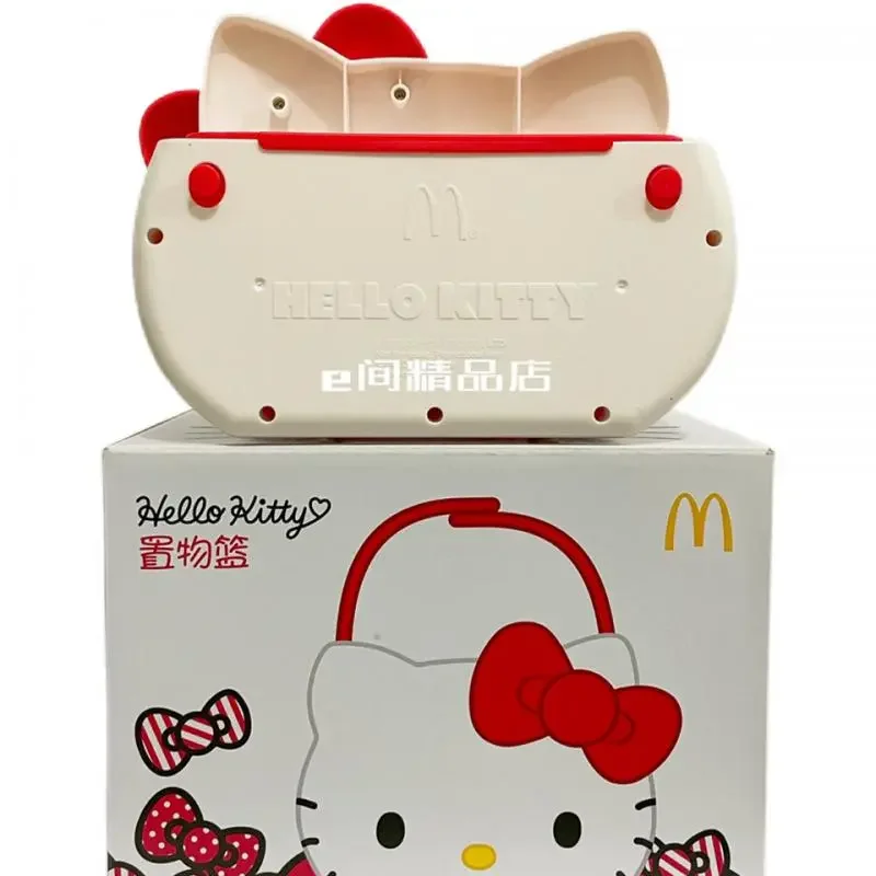 Nieuwe Sanrio Hello Kitty Kawaii Cartoon Mcdonalds Voertuig Winkelmand Opbergdoos Anime Speelgoed Voor Meisjes Kinderen Verjaardagscadeau