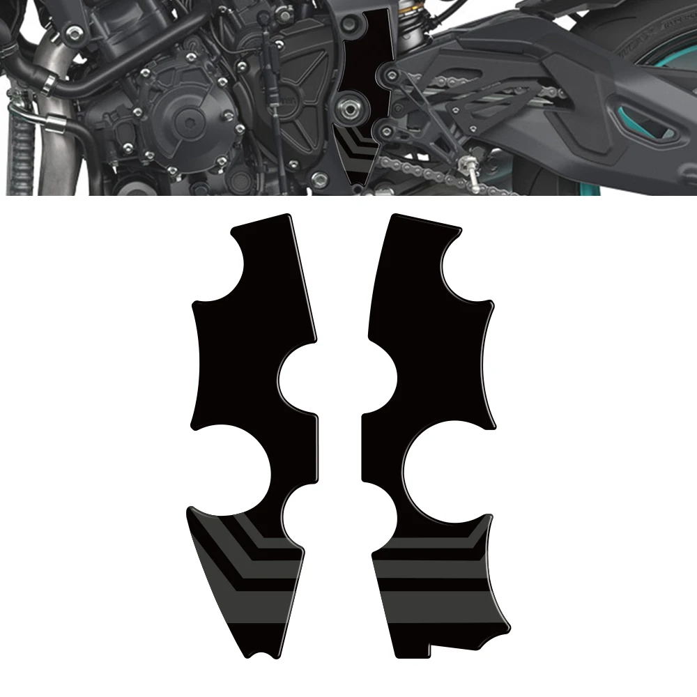 For Yamaha MT10 MT-10 MT-10SP 2022 2023 2024 2025 Motorcycle 3D Gel Lower Frame Boot Scuff Protector 3D Gel Protection Sticker